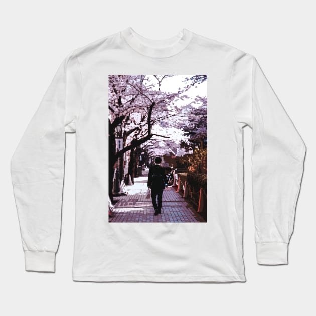 Japan - 'Backing Home' Long Sleeve T-Shirt by LittleJapan